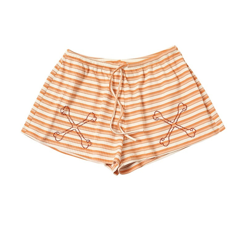 sancco_house_Bone_Hotfix_Rhinestone_Striped_Drawstring_Women&