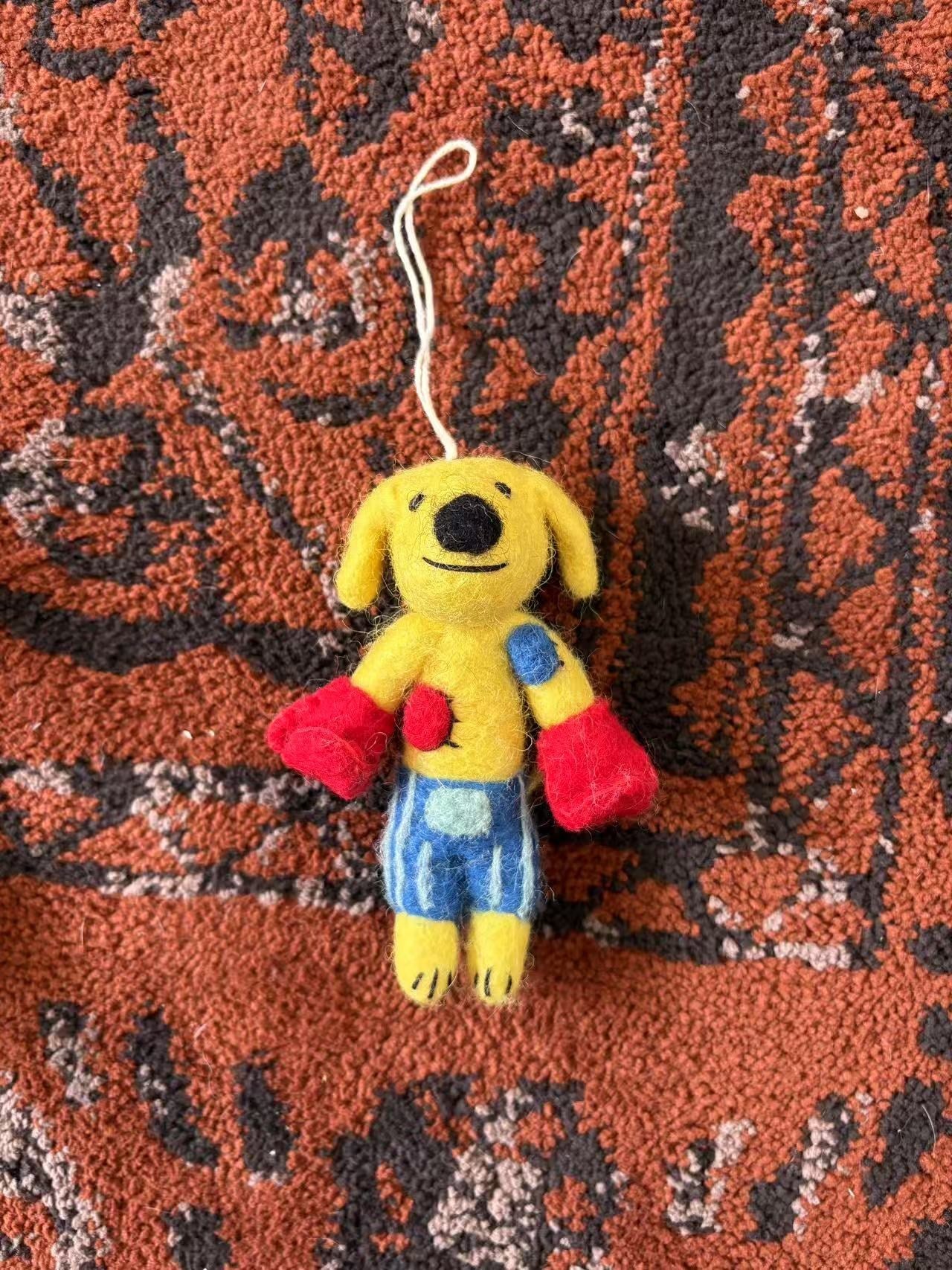 sancco_house_Boxing_Puppy_Surfing_Puppy_Handmade_Wool_Felt_Original_Women&