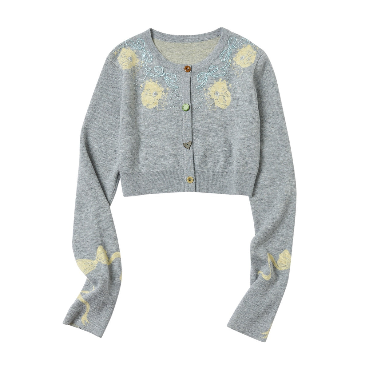 sancco_house_Cat_Jacquard_Colorful_Wool_Blend_Cardigan_Camisole_Skirt_Bow_Women&