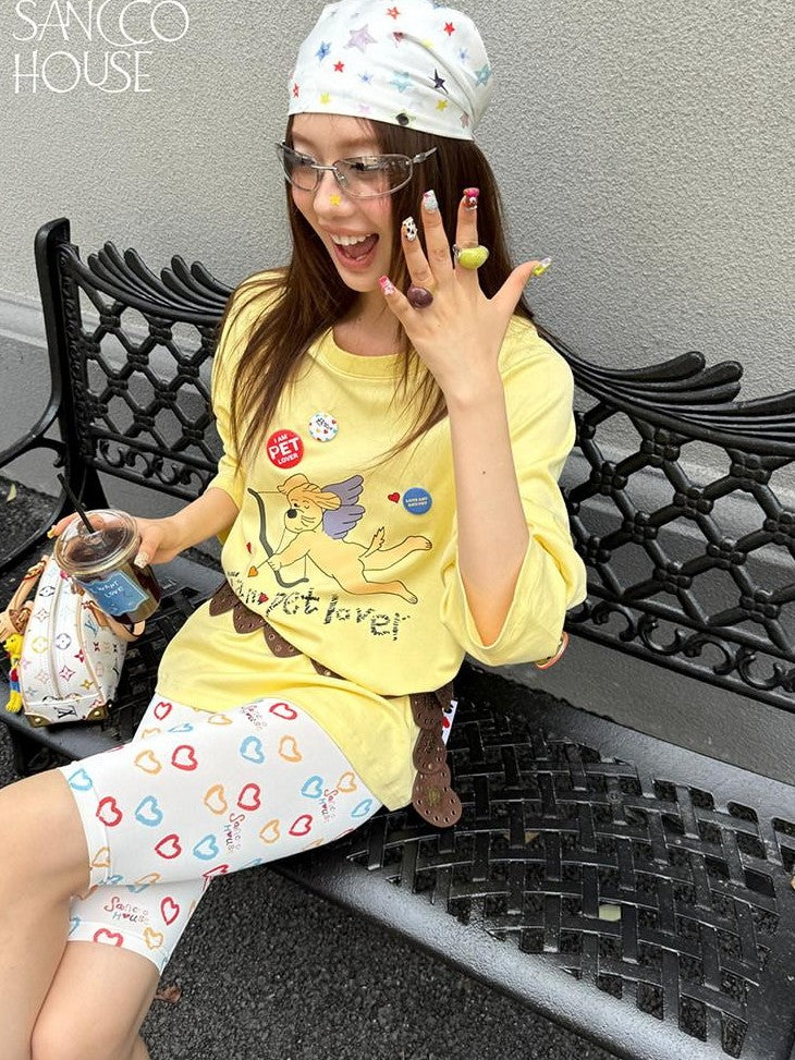 sancco house Chick Yellow 3d Applique Print Women&