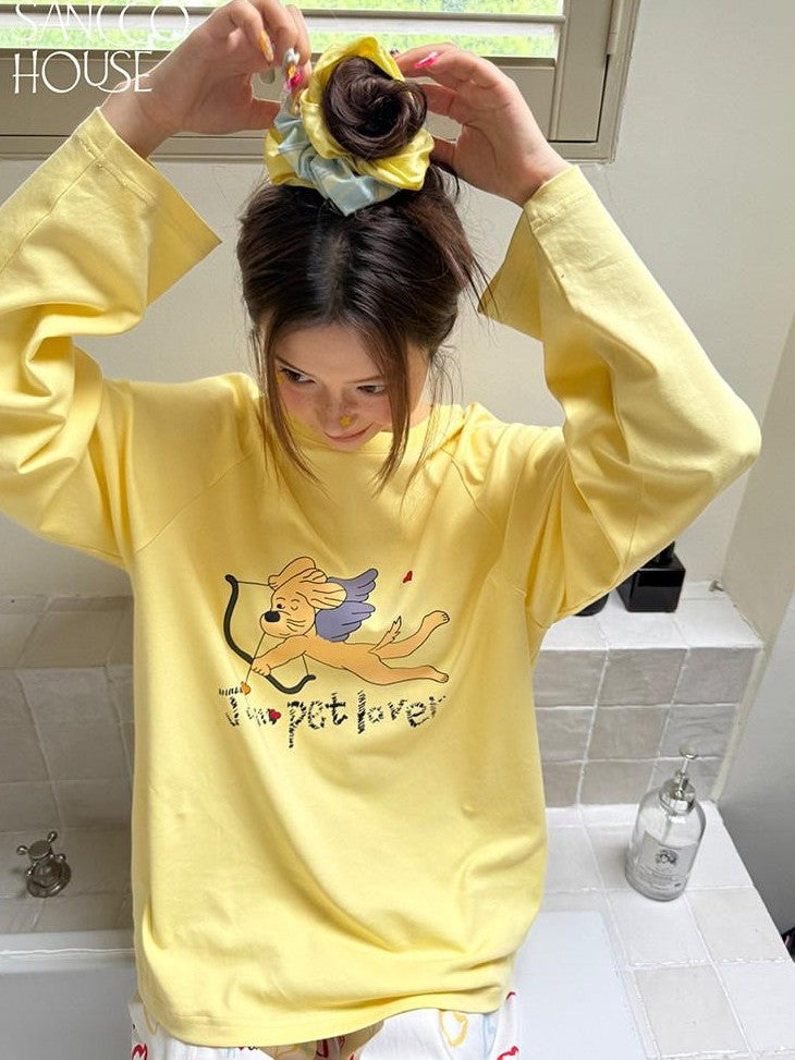 sancco house Chick Yellow 3d Applique Print Women&