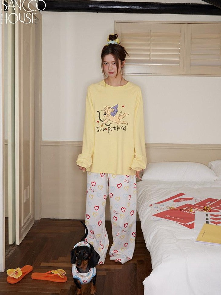 sancco house Chick Yellow 3d Applique Print Women&