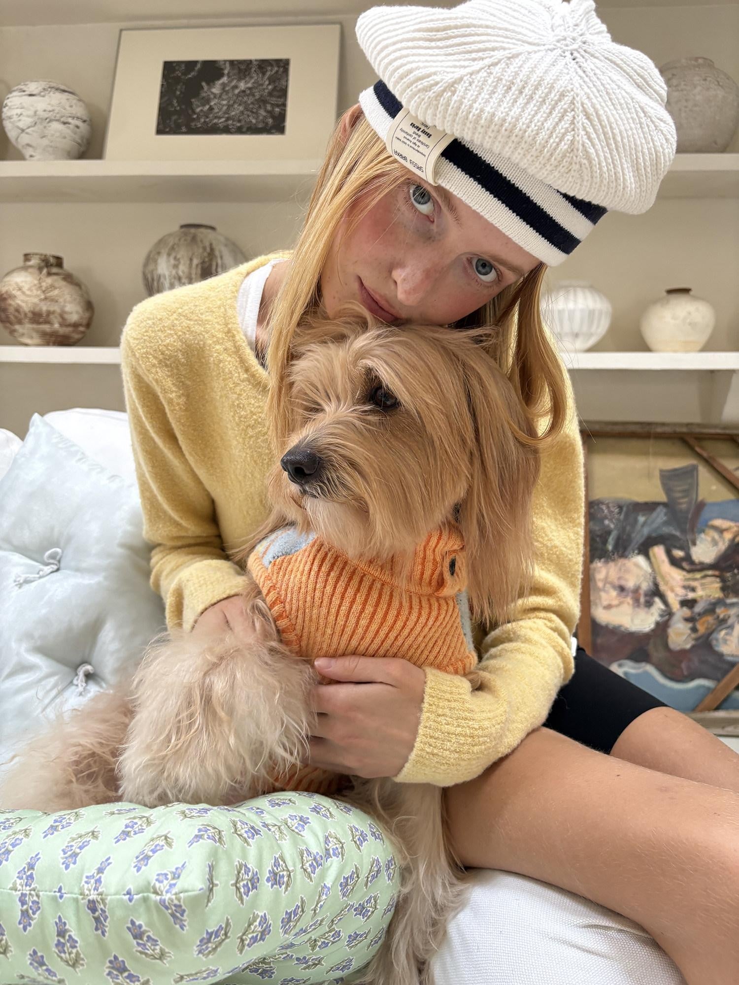 sancco house Colorblock Round Neck Embroidered Letter Women&