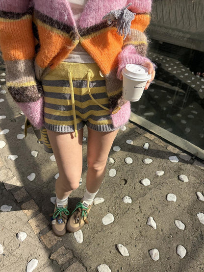 sancco house Colorblock Stripe Chunky Knit Women&