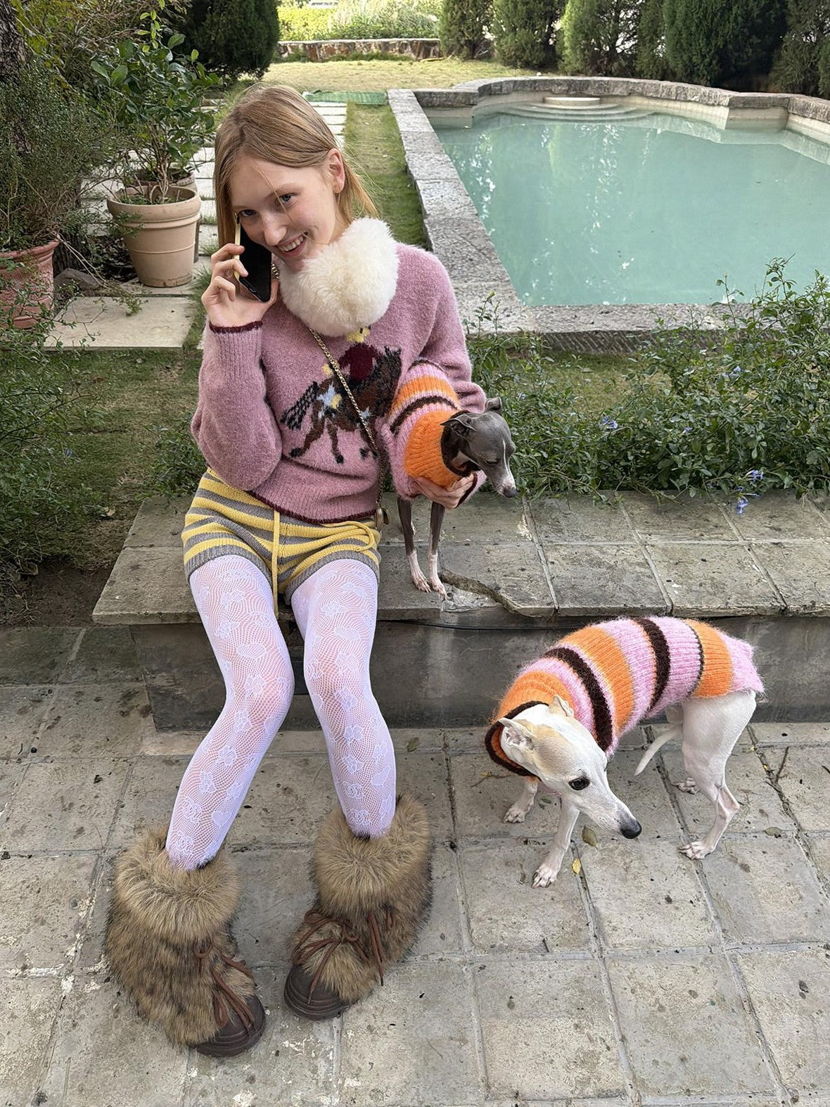 sancco house Colorblock Stripe Chunky Knit Women&