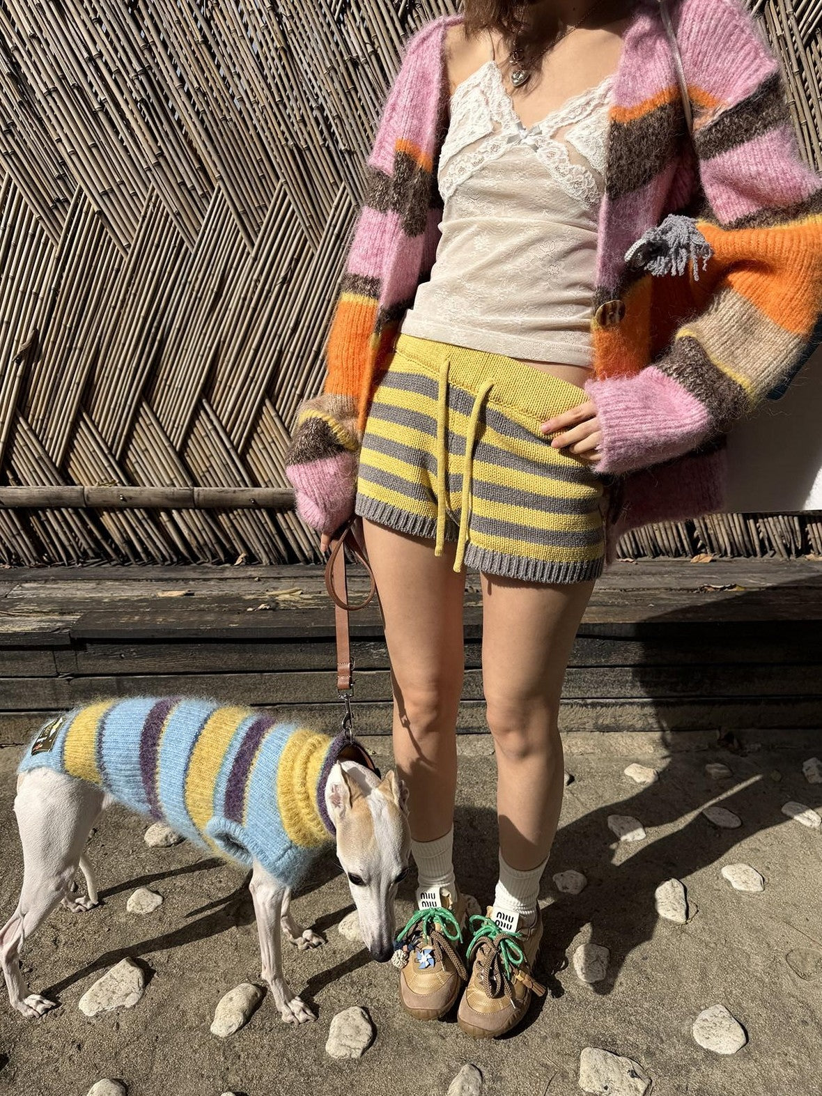 sancco house Colorblock Stripe Chunky Knit Women&