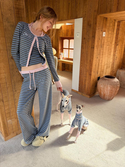 sancco house Colorblock Striped Relaxed Women&