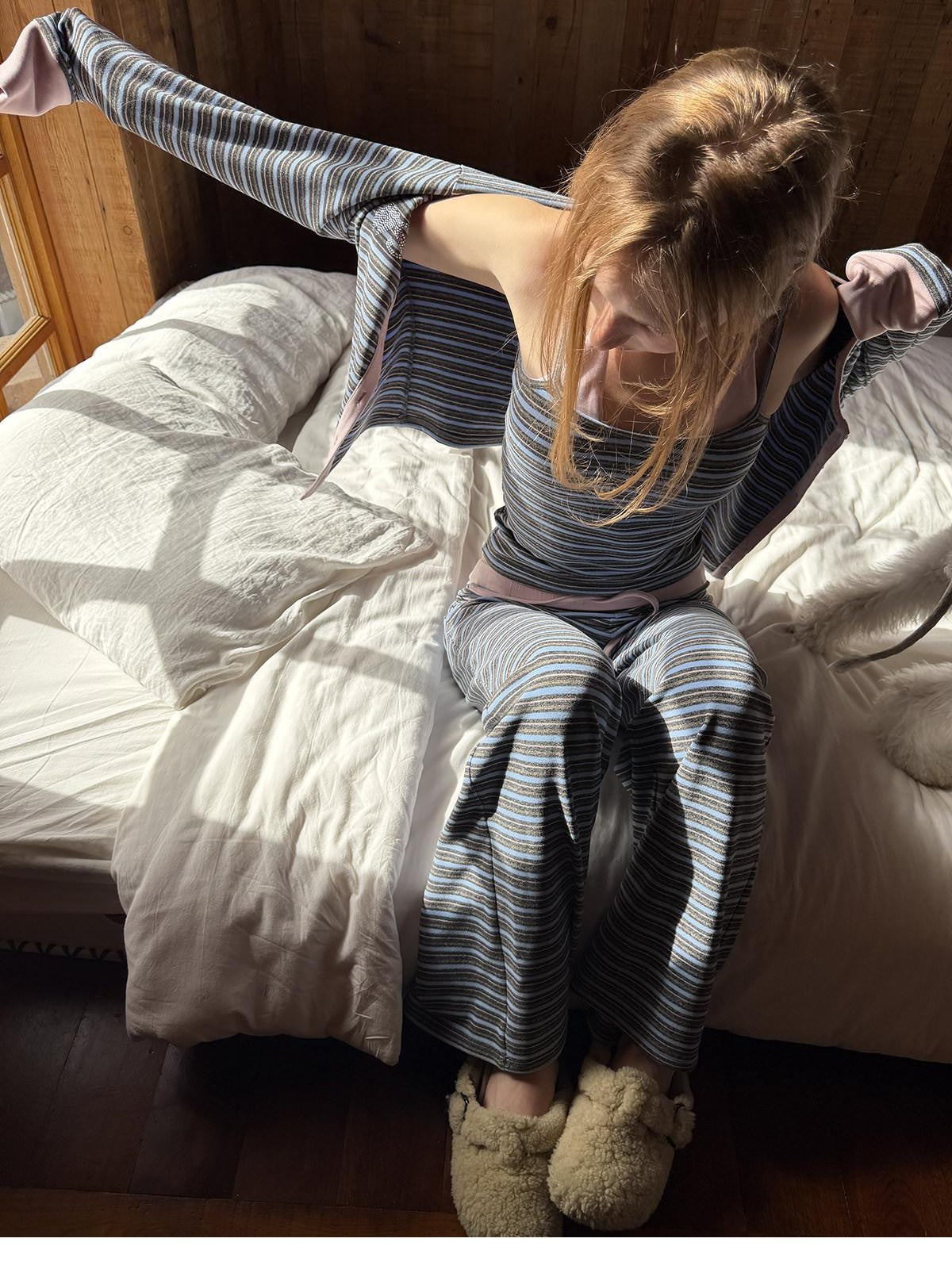 sancco house Colorblock Striped Relaxed Women&
