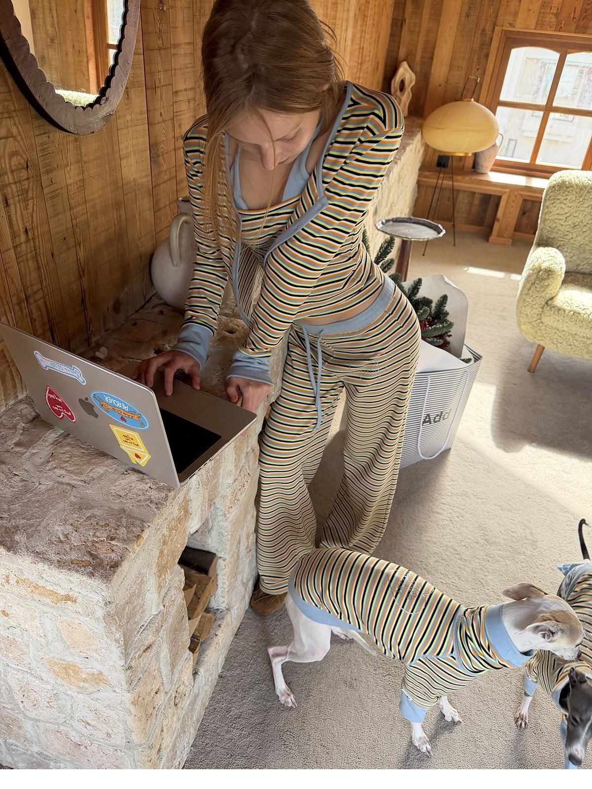 sancco house Colorblock Striped Relaxed Women&