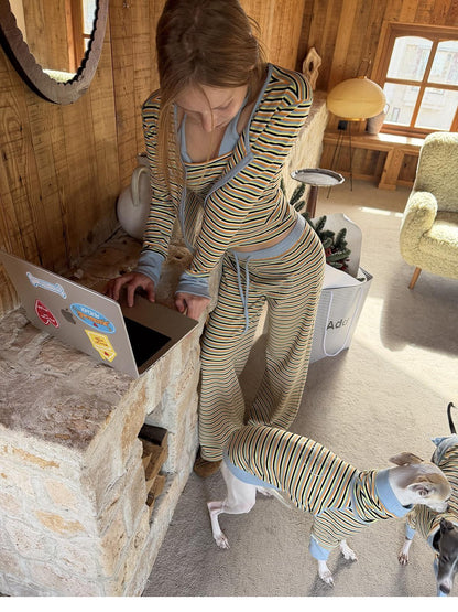 sancco house Colorblock Striped Relaxed Women&