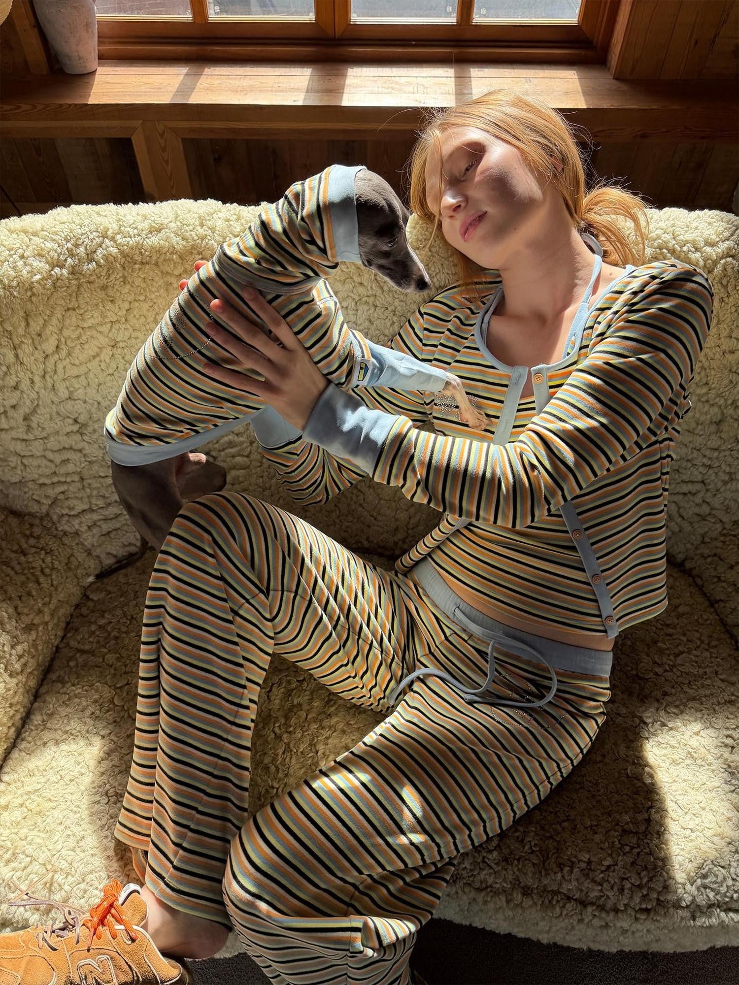 sancco house Colorblock Striped Relaxed Women&