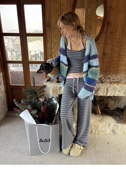 sancco house Colorblock Striped Relaxed Women&