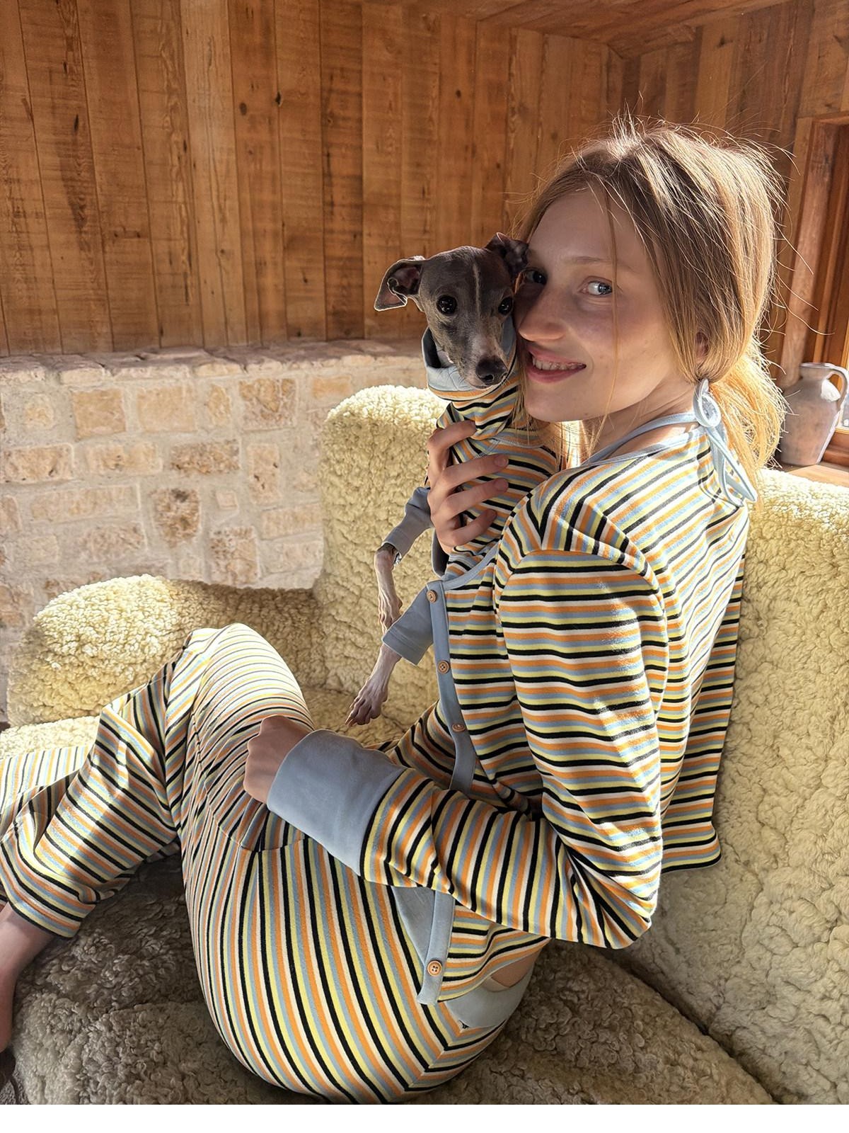 sancco house Colorblock Striped Relaxed Women&
