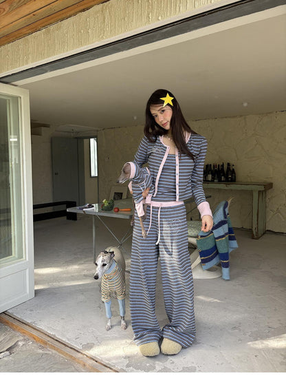 sancco house Colorblock Striped Relaxed Women&