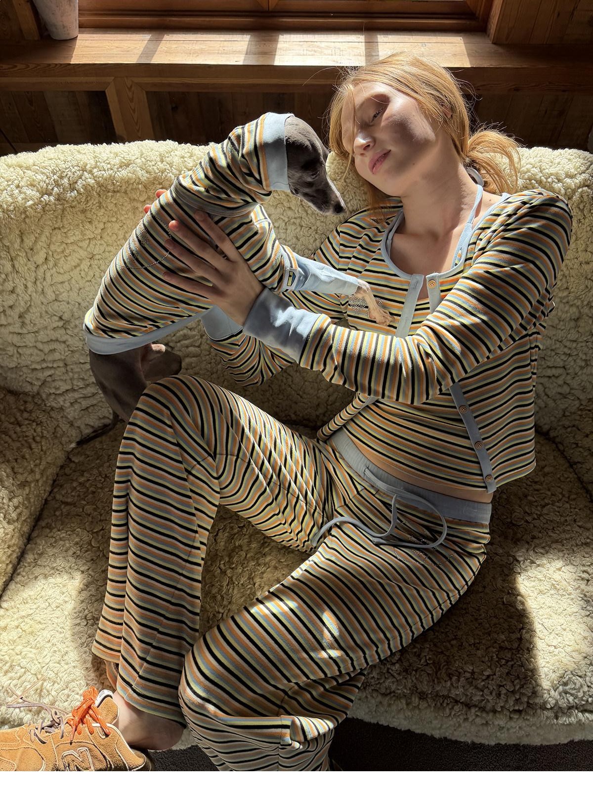 sancco house Colorblock Striped Relaxed Women&