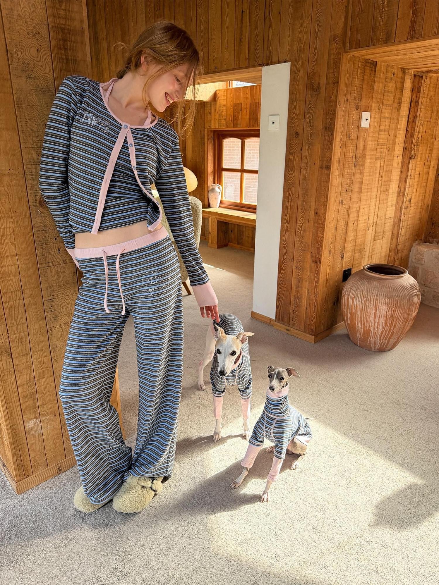 sancco house Colorblock Striped Women&
