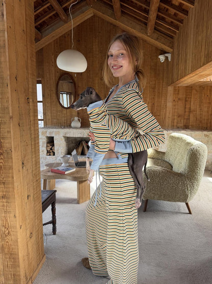 sancco house Colorblock Striped Women&