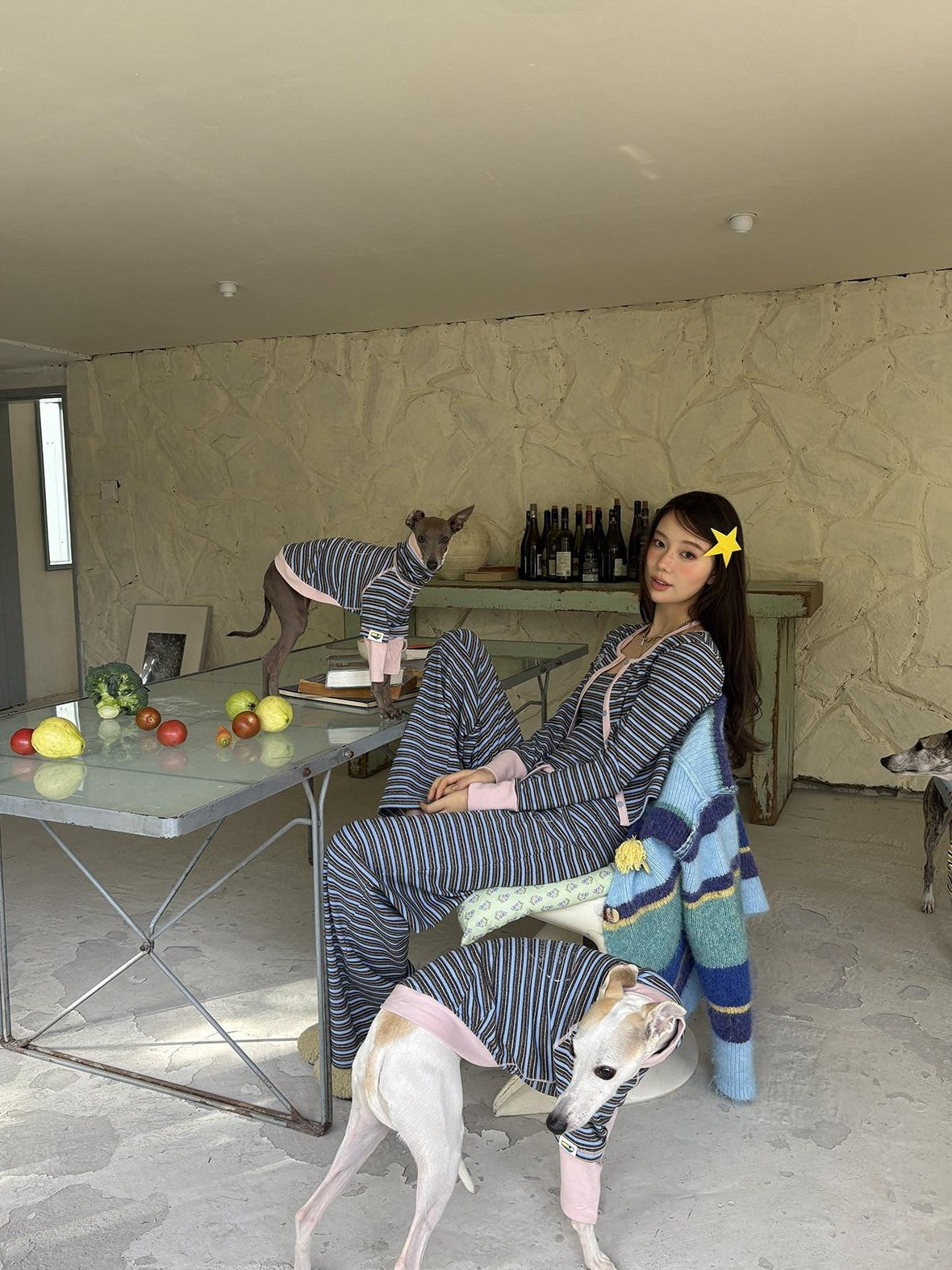 sancco house Colorblock Striped Women&