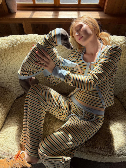 sancco house Colorblock Striped Women&