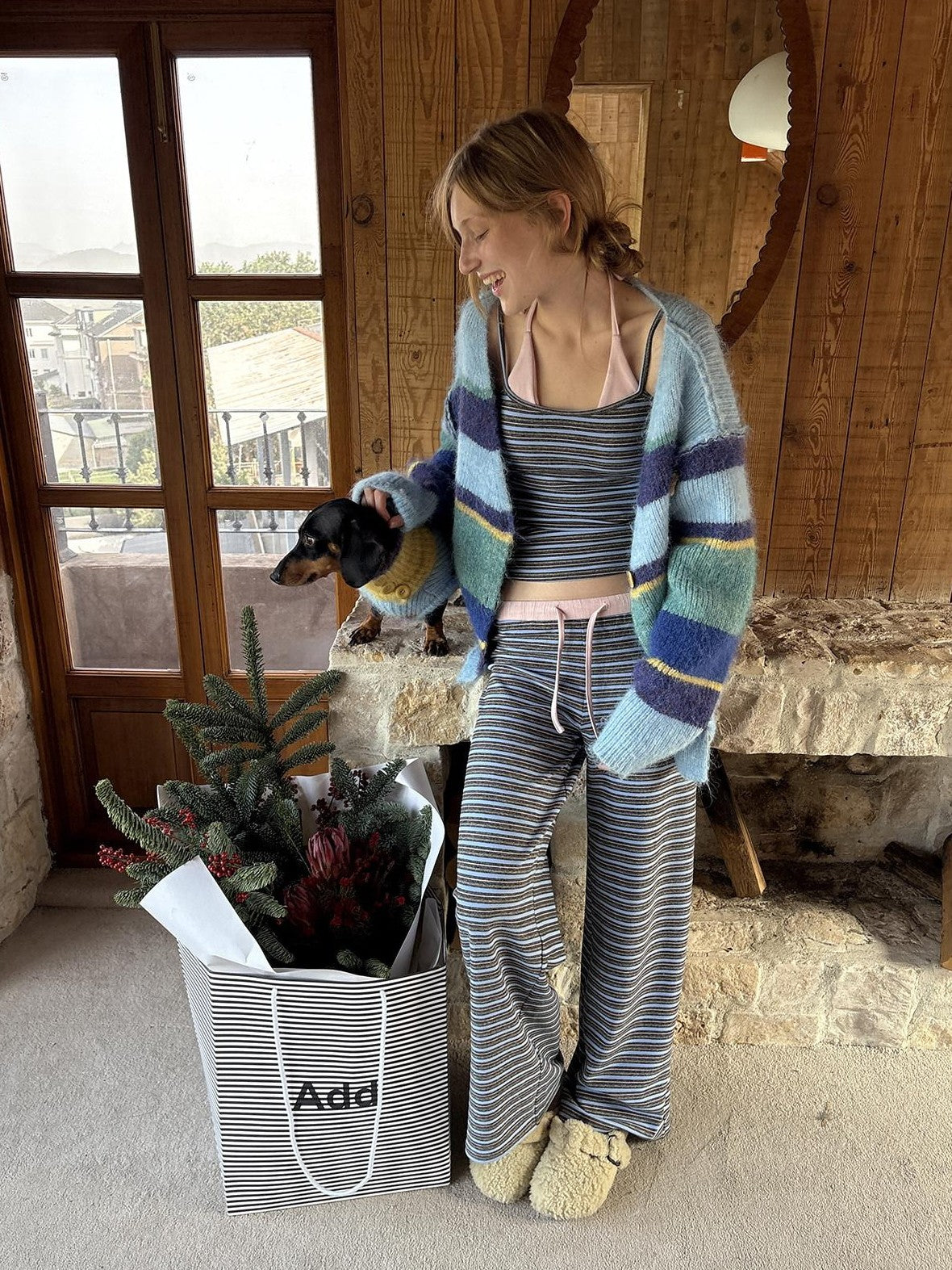 sancco house Colorblock Striped Women&