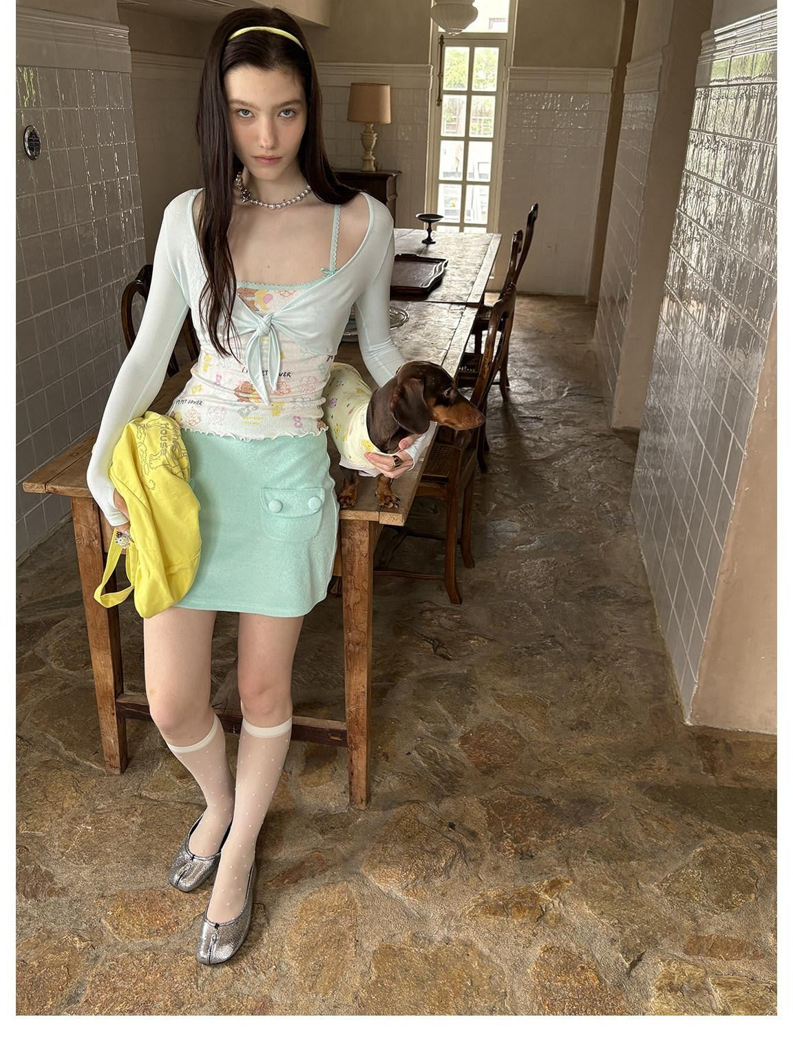 sancco house Colorful Cartoon Large Capacity Handheld Crossbody Women&