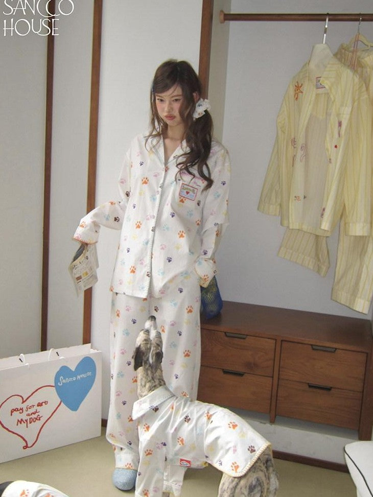 sancco house Colorful Cat Paw Print Women&