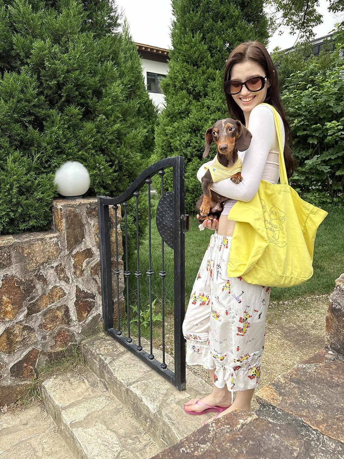 sancco house Colorful Dog Cartoon Handheld Crossbody Spacious Women&