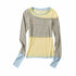 sancco_house_Contrast_Stripe_Patchwork_Embroidered_Women&