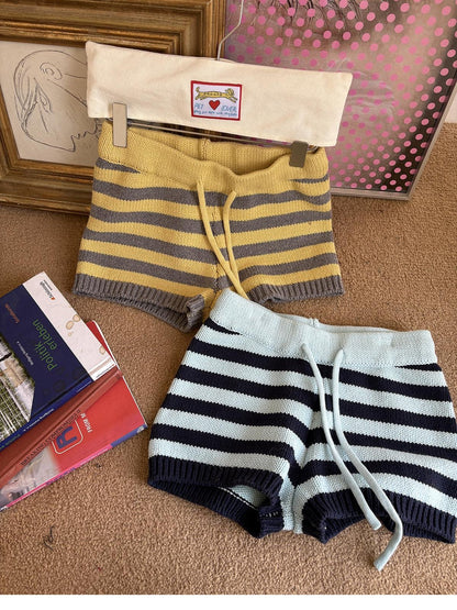 sancco house Contrast Striped Slim Fit Chunky Knit Women&