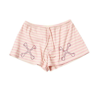 sancco_house_Cute_Bone_Rhinestone_Striped_Drawstring_Women&