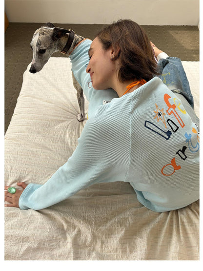 sancco house Cute Puppy Spot Print Women&