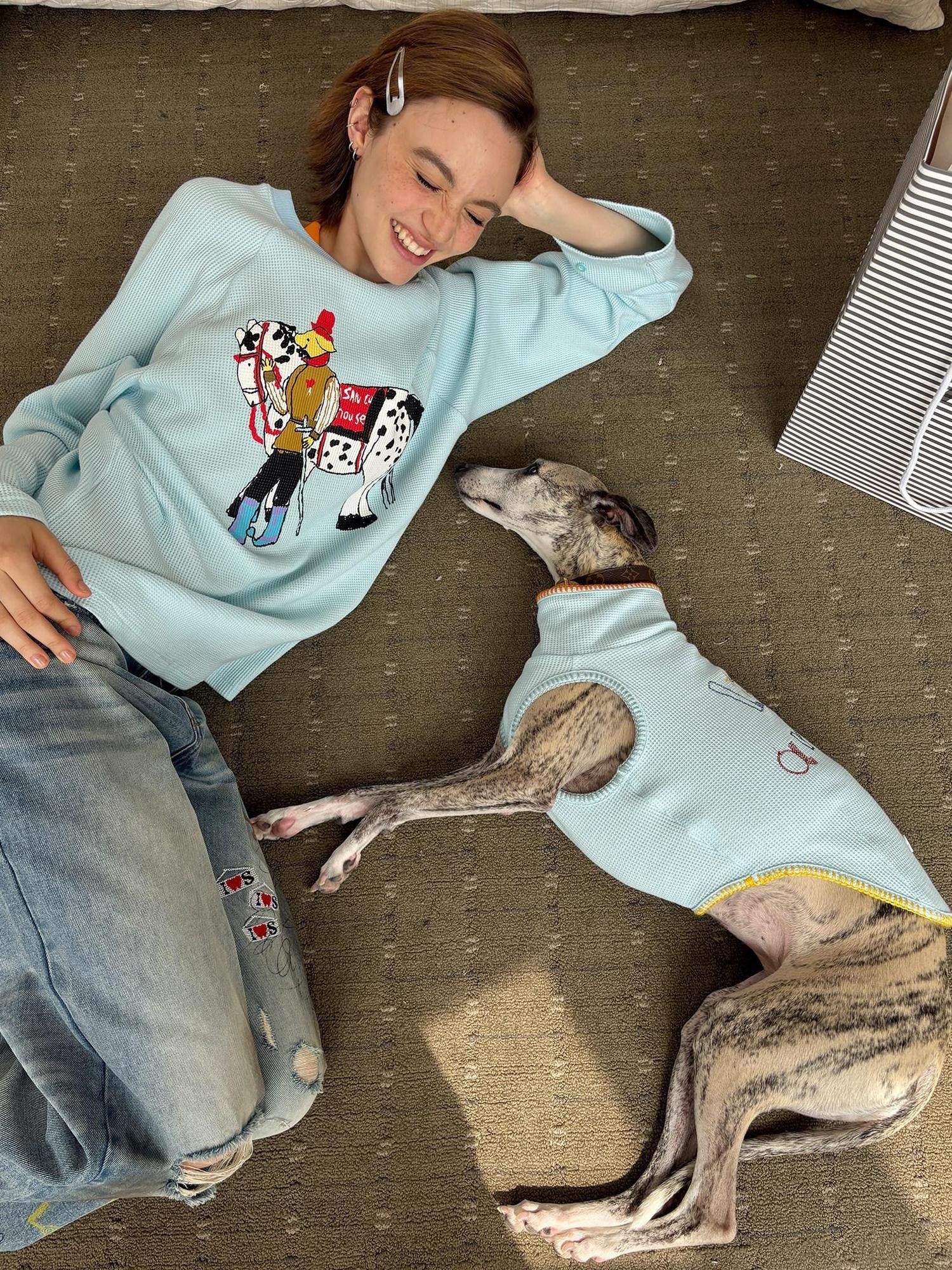sancco house Cute Puppy Spot Print Women&