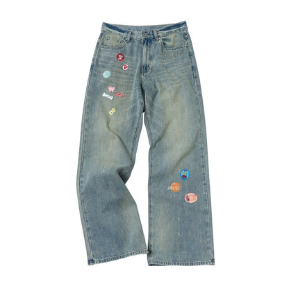 sancco_house_Embroidered_Badge_Print_Slub_Texture_Women&