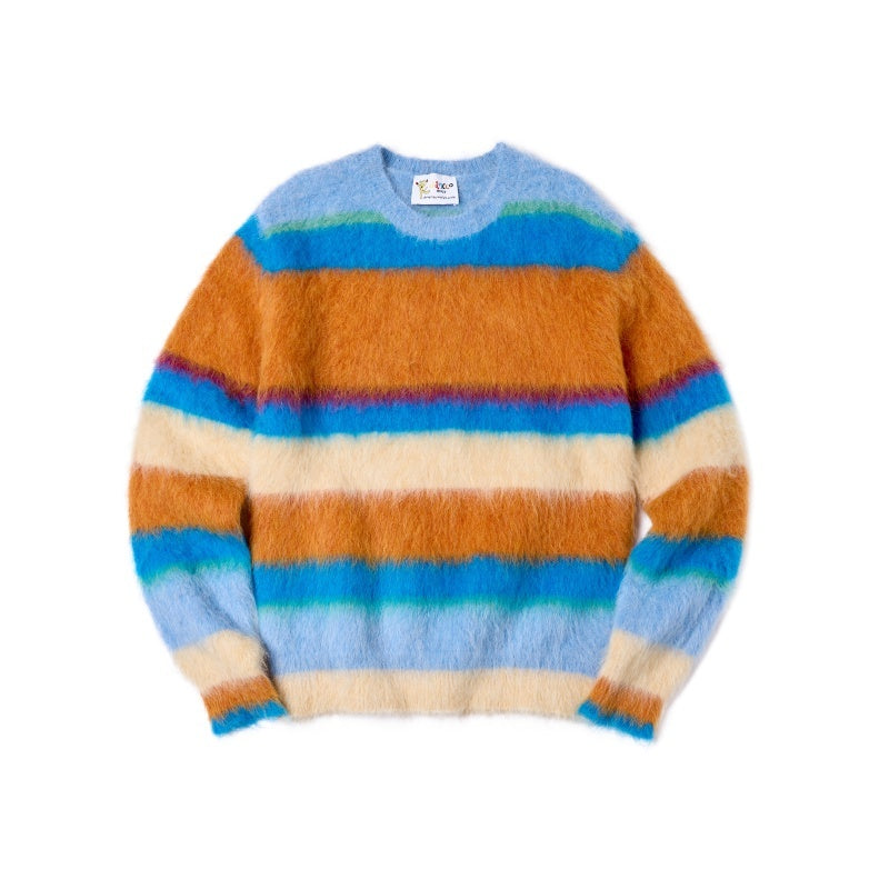 sancco_house_Fluffy_Striped_Oversized_Knit_Women&