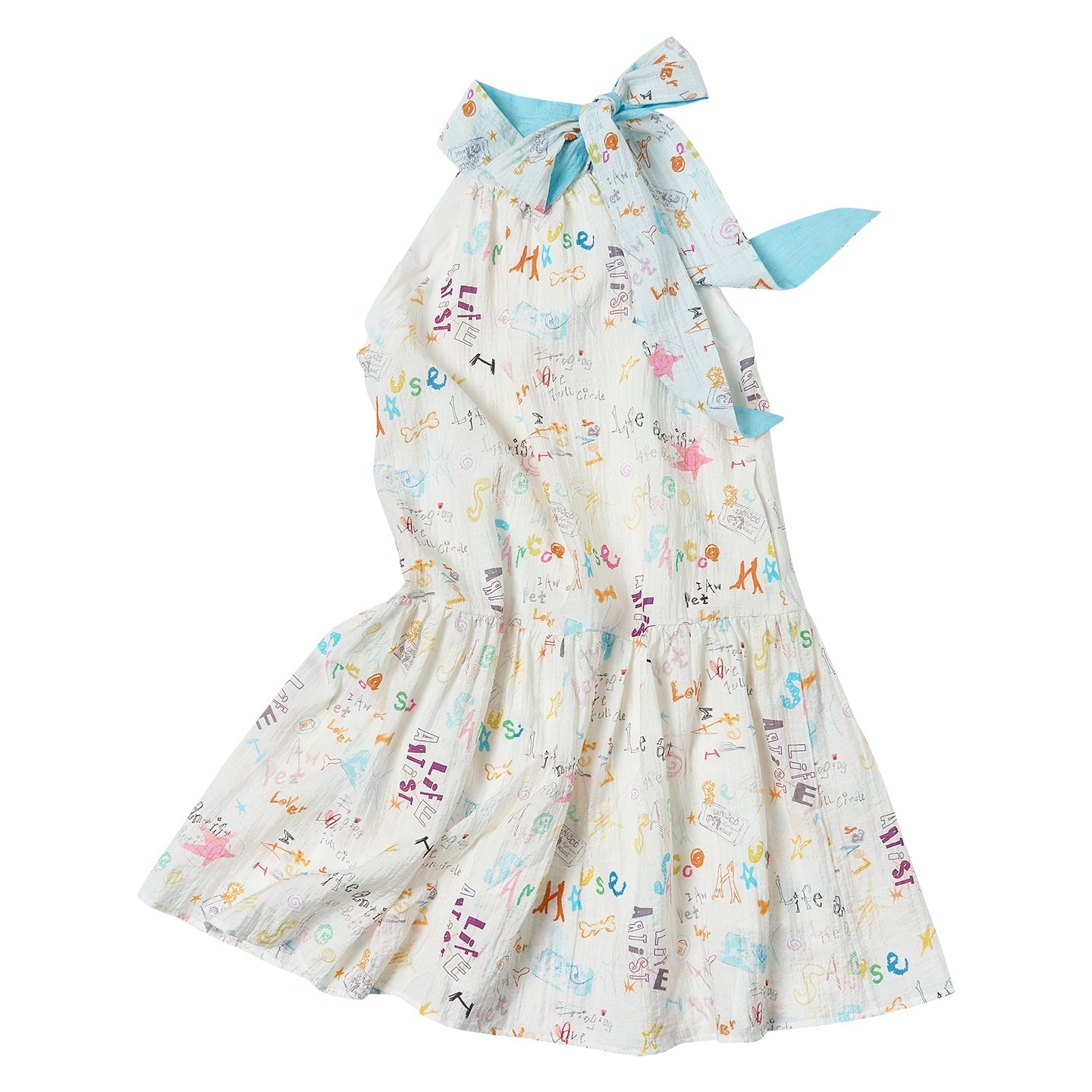 sancco_house_Graffiti_Print_Bow_Tie_Halter_Women&