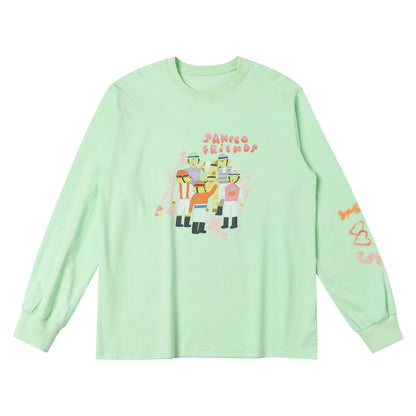 sancco_house_Green_Printed_Round_Neck_Loose_Women&