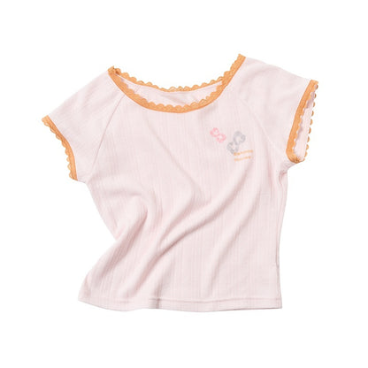 sancco_house_Heart_Kitten_Print_Lace_Short_Sleeve_High_Waist_Women&