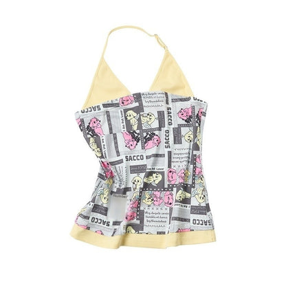 sancco_house_Illustrated_Colorblock_Adjustable_High_Stretch_Women&