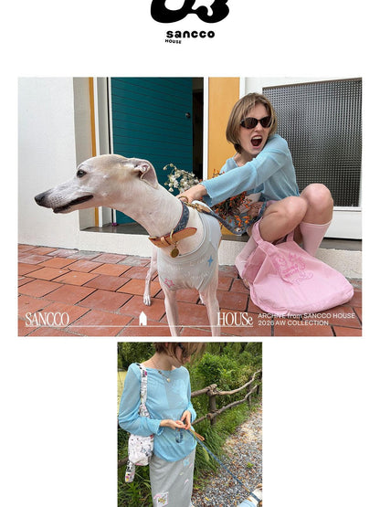 sancco house Jacquard Open Knit Lyocell Women&