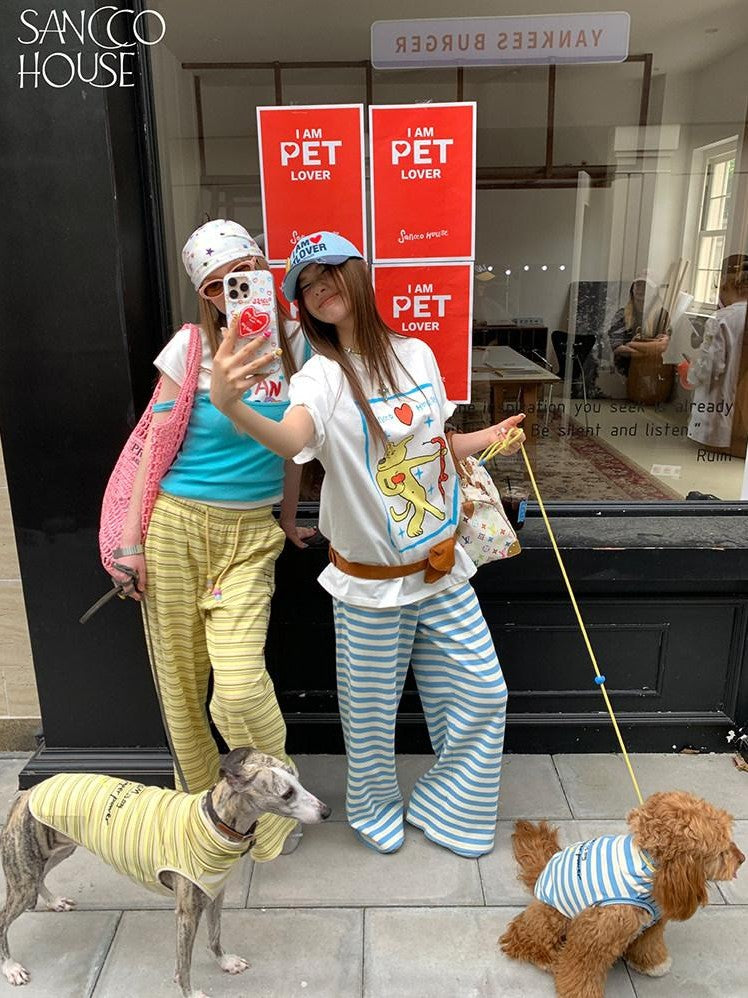 sancco house Mini Snake And Puppy Printed Loose Women&