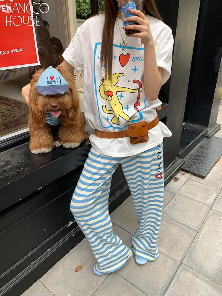 sancco house Mini Snake And Puppy Printed Loose Women&