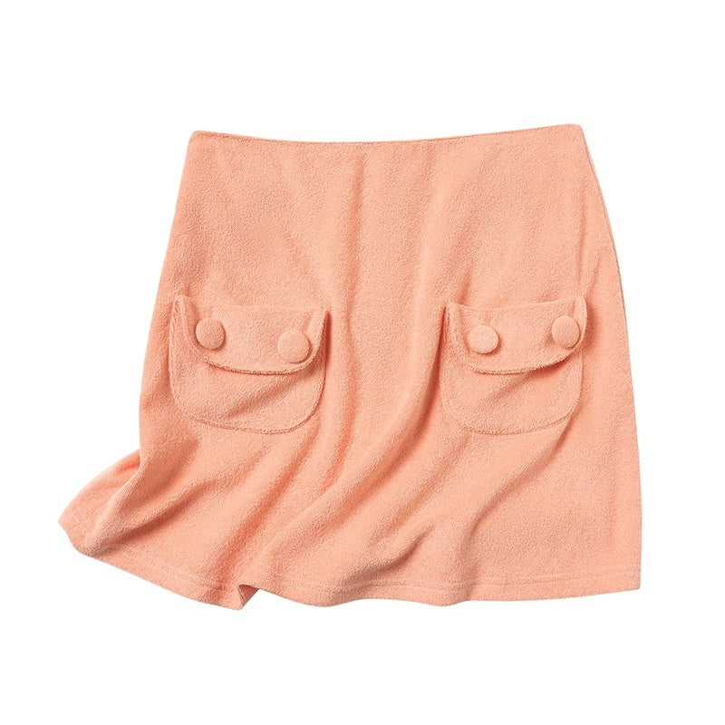 sancco_house_Mint_Green_Lightweight_Terry_Pocket_A_Line_Women&