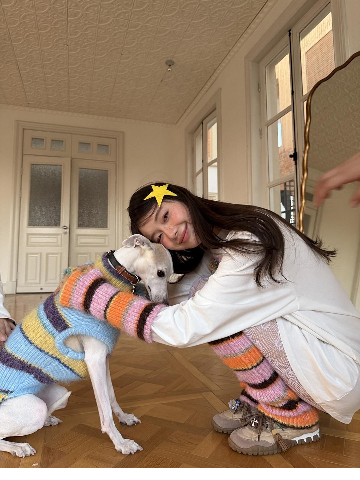 sancco house Multicolor Colorblock Striped Knitted Women&