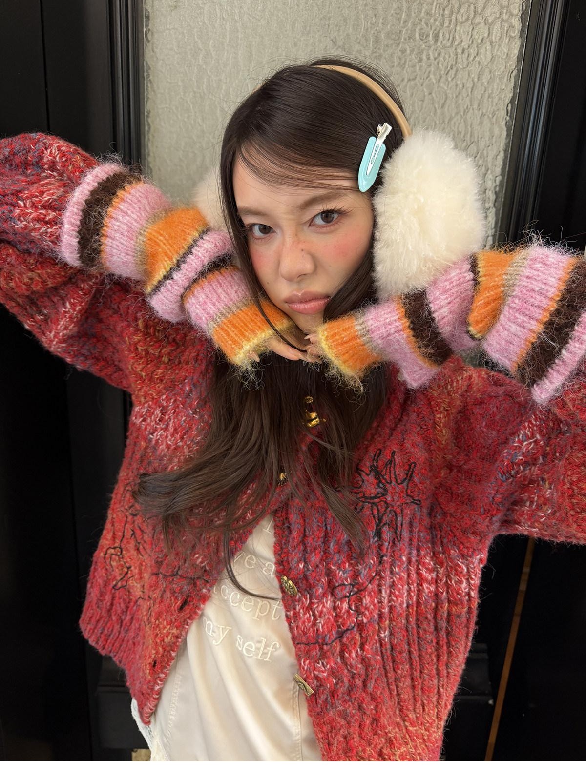 sancco house Multicolor Colorblock Striped Knitted Women&