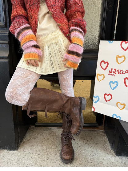 sancco house Multicolor Colorblock Striped Knitted Women&