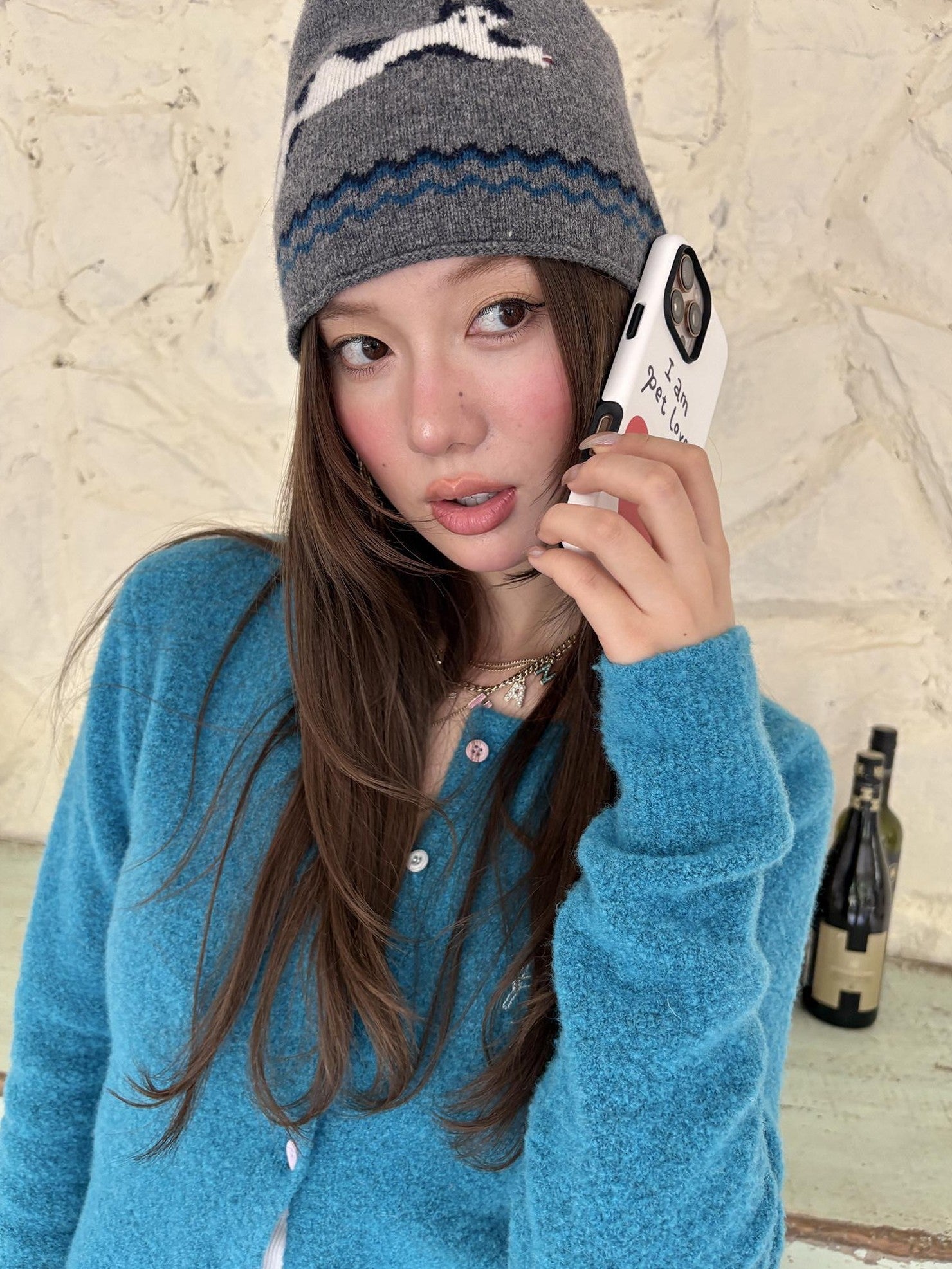 sancco house Multicolor Embroidered Letter Round Neck Women&