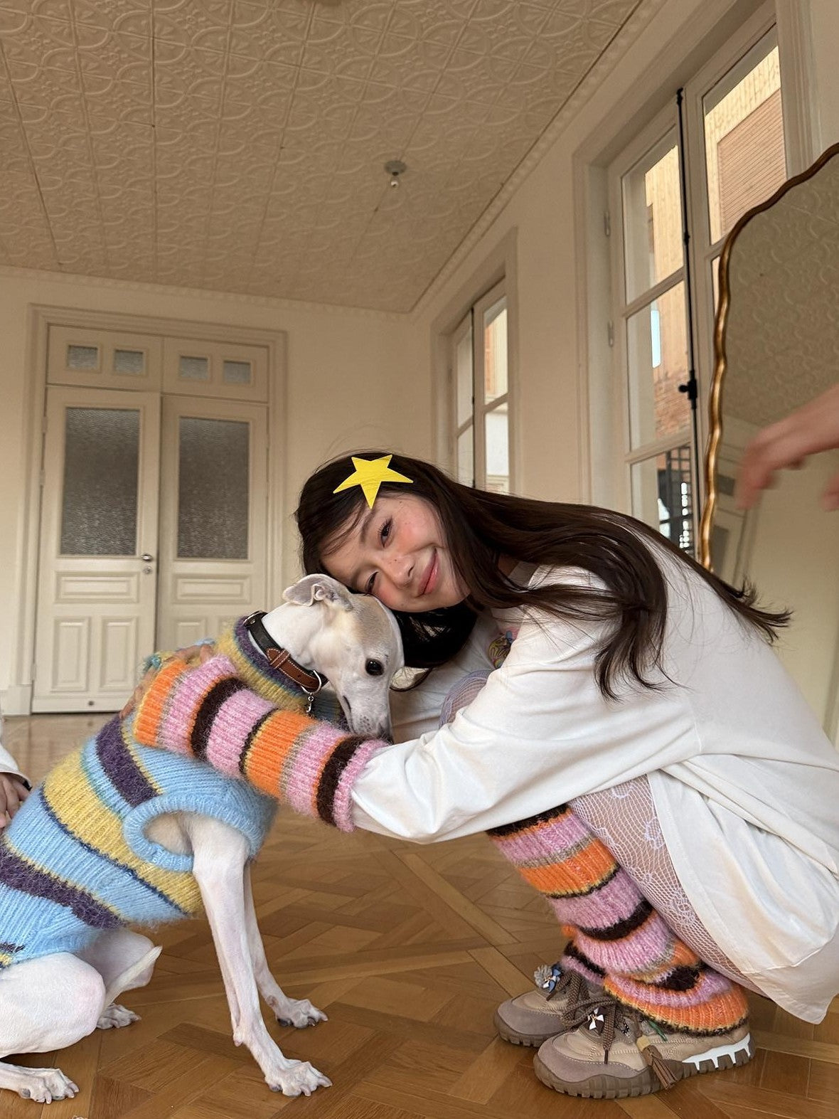 sancco house Multicolor Striped Colorblock Knitted Women&
