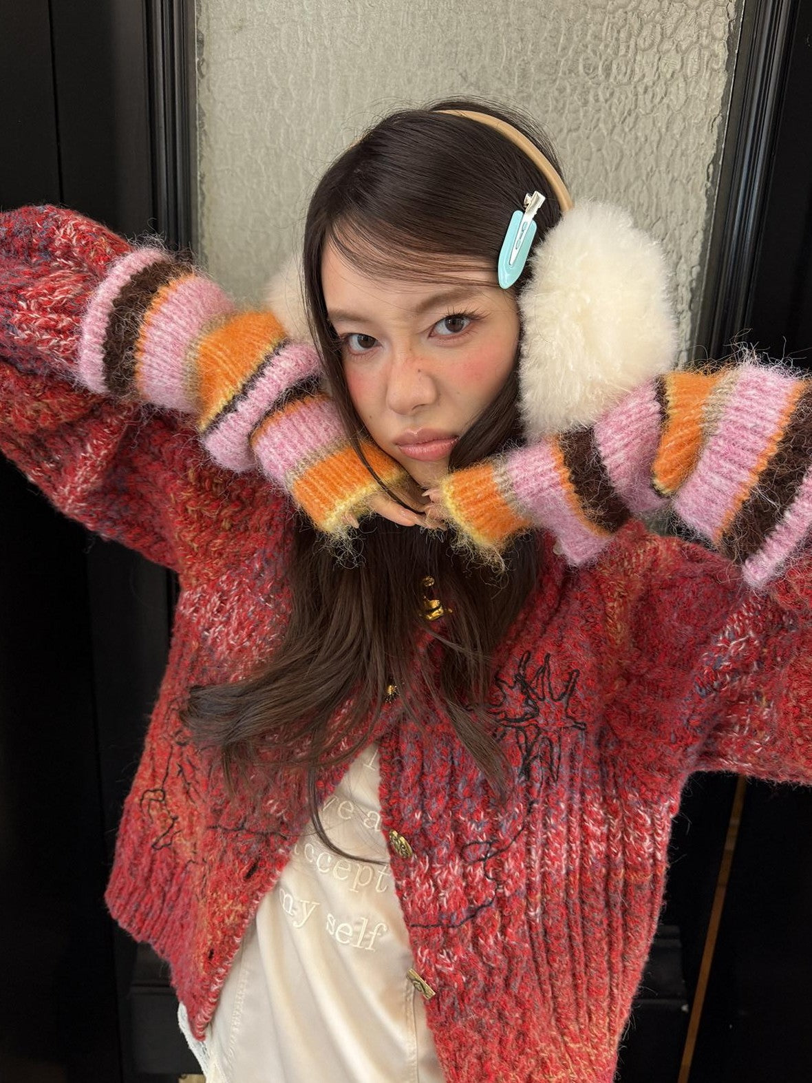 sancco house Multicolor Striped Colorblock Knitted Women&