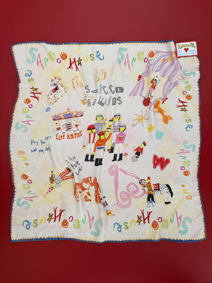 sancco house Original Circus Puppy Print Square Women&