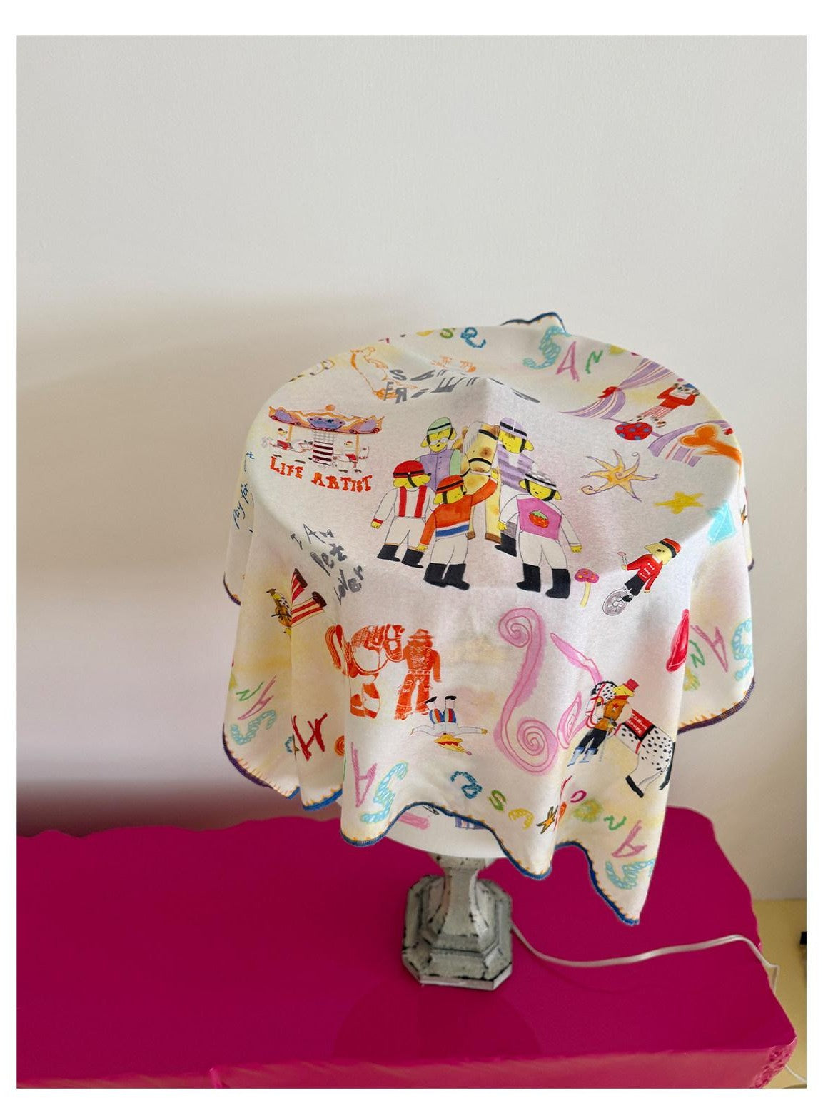 sancco house Original Circus Puppy Print Square Women&